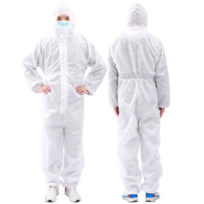 Hospital Non Woven Cleanroom Working Uniform With Hood